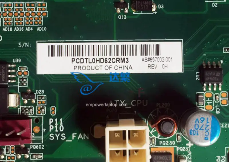 HP 657002-001 Scheda madre H-CUPERTINO2-H61