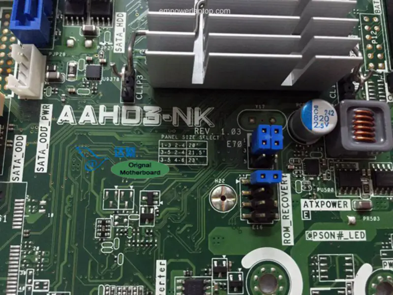 HP 653845-001 TouchSmart 320 AIO AAHD3-NK Scheda madre