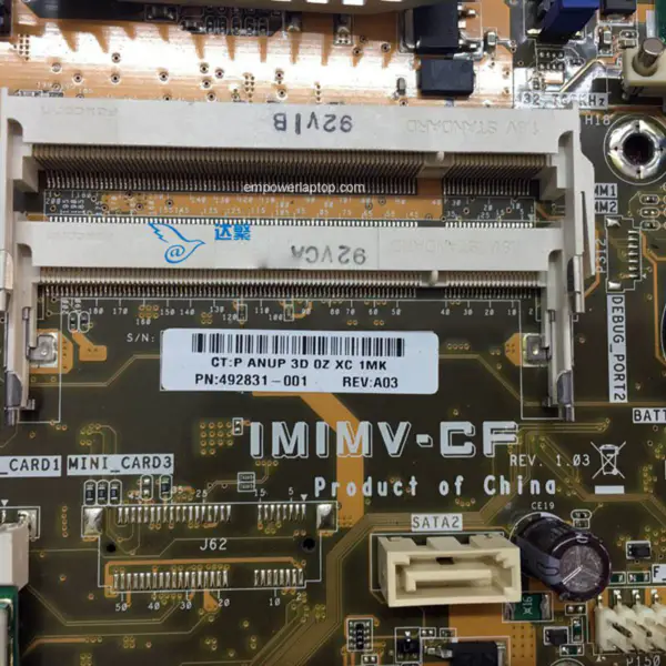 HP 492831-001 TouchSmart IQ500 IQ573 IQ546cn AIO Scheda madre IMIMV-CF