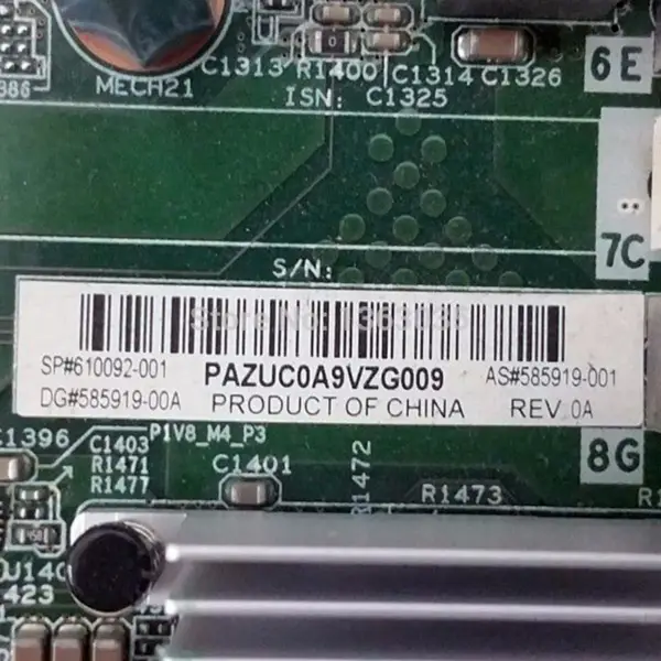 HP 610092-001 585919-001 Scheda madre server per BL680C G7