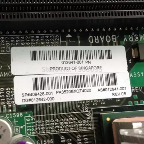 HP 409428-001 012641-001 Scheda madre server per Proliant ML370 G5