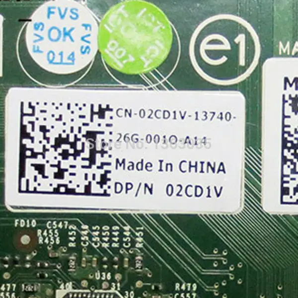 IBM 02CD1V 2CD1V CN-02CD1V scheda madre per server POWEREDGE T620