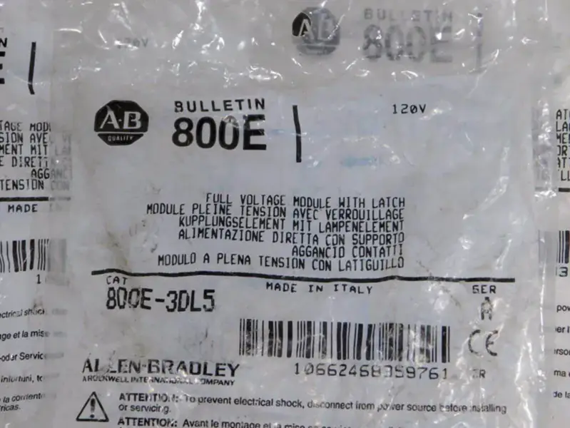 Modulo di tensione Allen-Bradley 800E3DL5