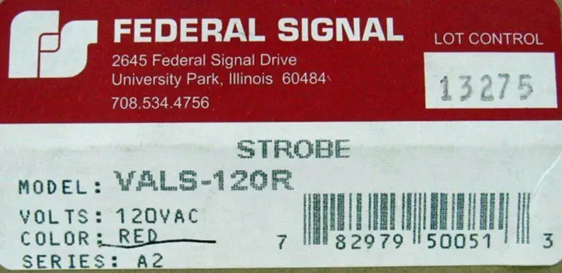 SEGNALE FEDERALE VALS-120R