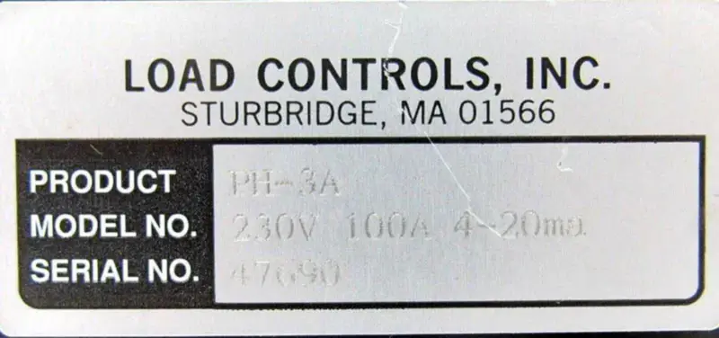 CONTROLLI DEL CARICO PH-3A