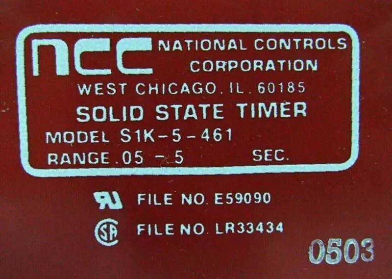 CONTROLLI NAZIONALI S1K-5-461