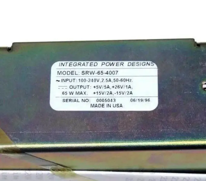 PROGETTI DI POTENZA INTEGRATI SRW-65-4007