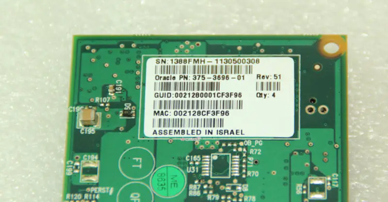 SUN 375-3696-01 X4242A 40GB 4xQDR Infiniband HCA Scheda madre