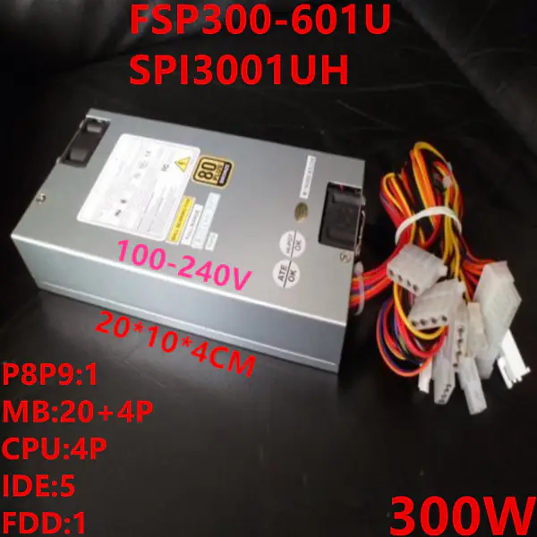 Alimentatore switching FSP AT -5V 1U P8P9 nominale 300W di picco 450W FSP300-601U SPI3001UH