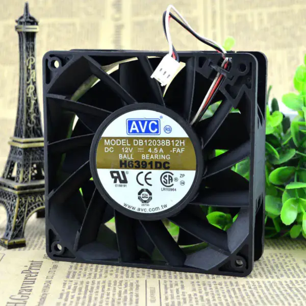 AVC 12CM 12038 Ventola 12V 4,5A DB12038B12H 3 fili