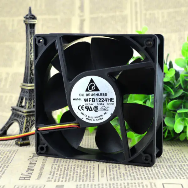 Delta wfb1224he-BROO 12038 Ventilatore a 3 fili 12CM 24V 0,50A