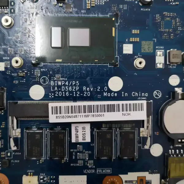 Scheda madre Lenovo 5B20M41058 BIWP4 P5 LA-D562P Ideapad 110-15ISK