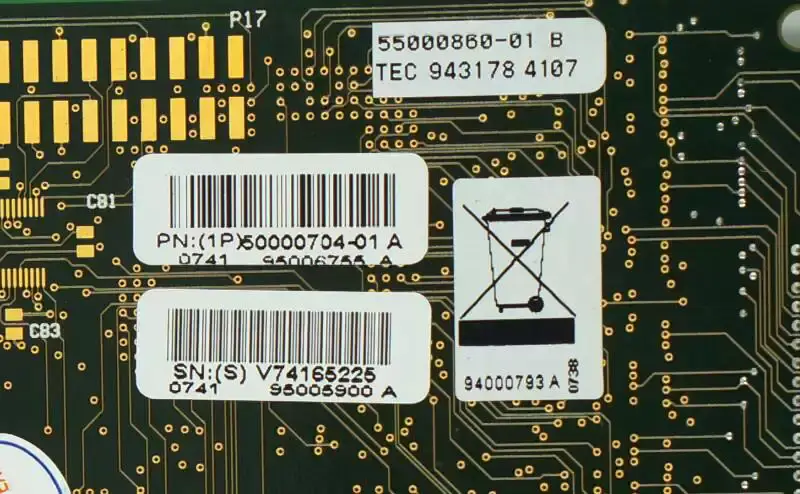 (1P)50000704-01 A 932218 55000860-01 REV A Scheda industriale DIGI Acceleport XP 16 porte PCI