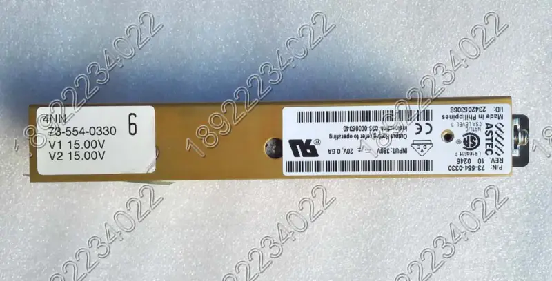 Alimentazione ASTEC 73-554-0330 uscita 15V