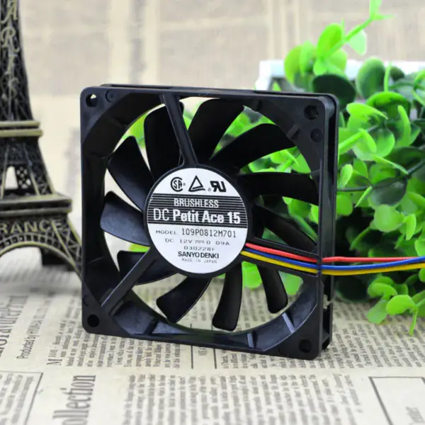 Sanyo 8cm 109P0812M701 8015 ventola 12V 0,09A