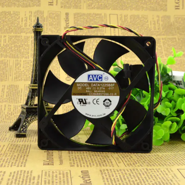AVC DATA1225B8F 12025 48v 0,27A 12CM Ventilatore a 3 fili