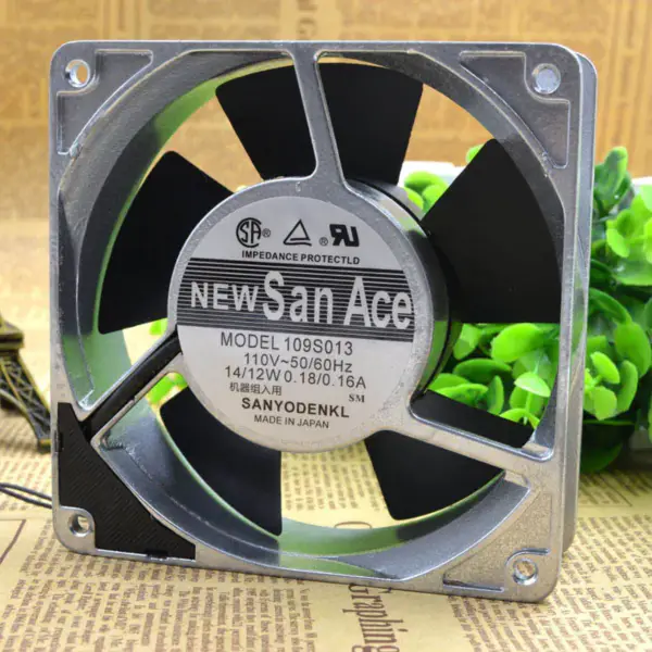 SANYO 109S013 100V 14/12W 0,18/0,16A 12038 ventilatore