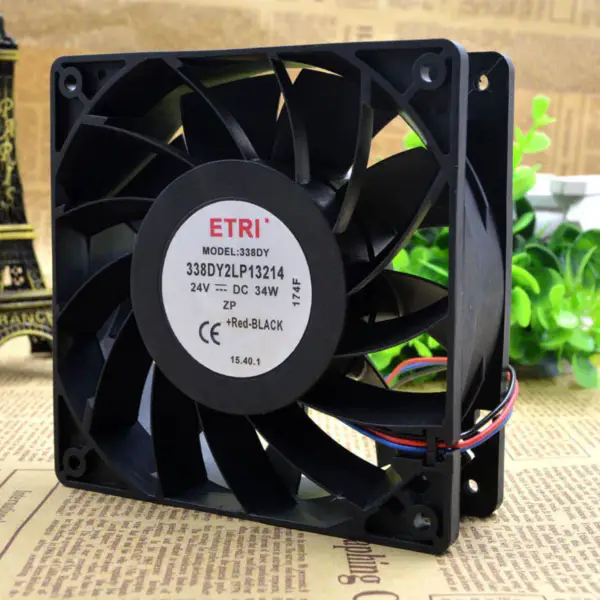 ETRI 338DY 2LP13214 24V 34W 12038 Ventilatore 12CM 24V