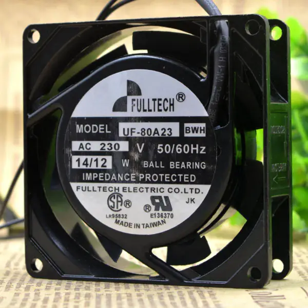 Ventilatore FULLTECH UF-80A23BWH AC230V 8CM 8038