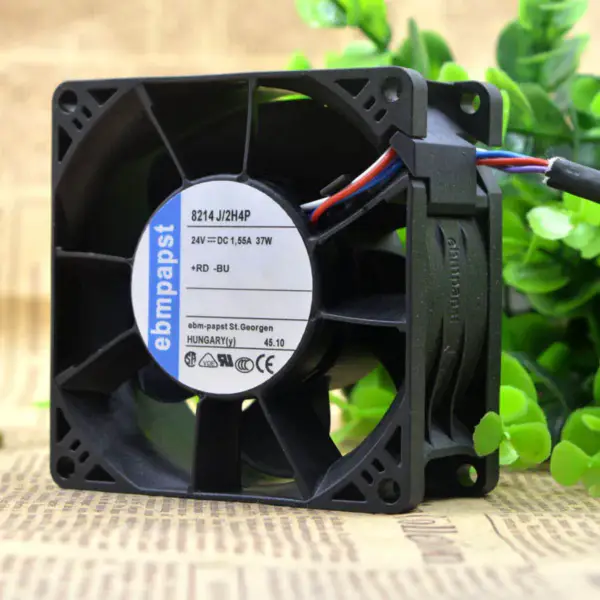 EBM PAPST 8CM 8038 24V 1,55A 37W 8214 J/2H4P ventilatore