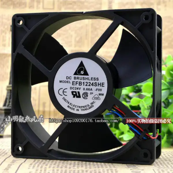Delta Emerson DELTA EFB1224SHE-T8SB 12038 24V 0,66A Ventilatore CT