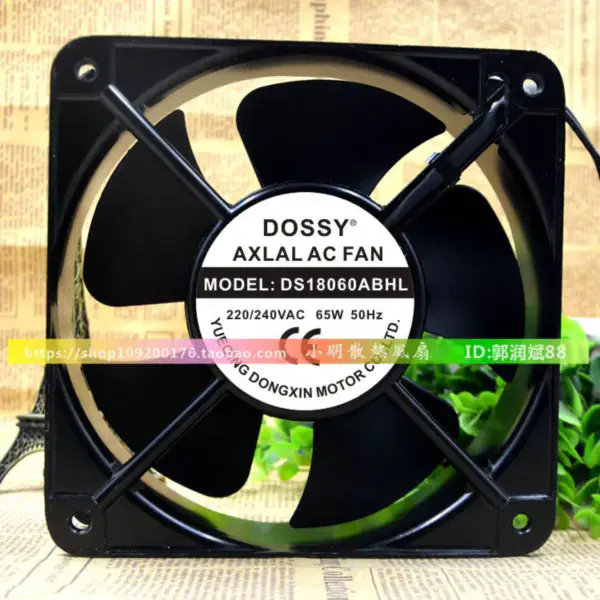 DOSSY DS18060ABHL 220V 380V 65W 18060 Ventilatore 18CM