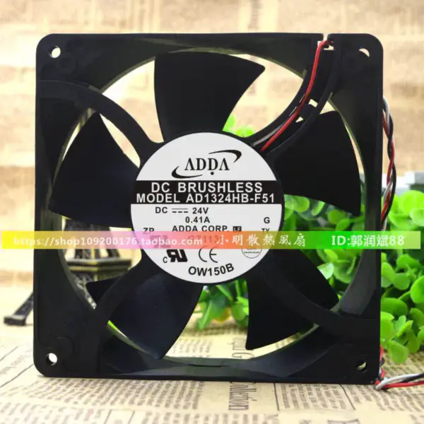 ADDA 12738 24V 0,41A AD1324HB-F51 Ventola 127*127*38MM