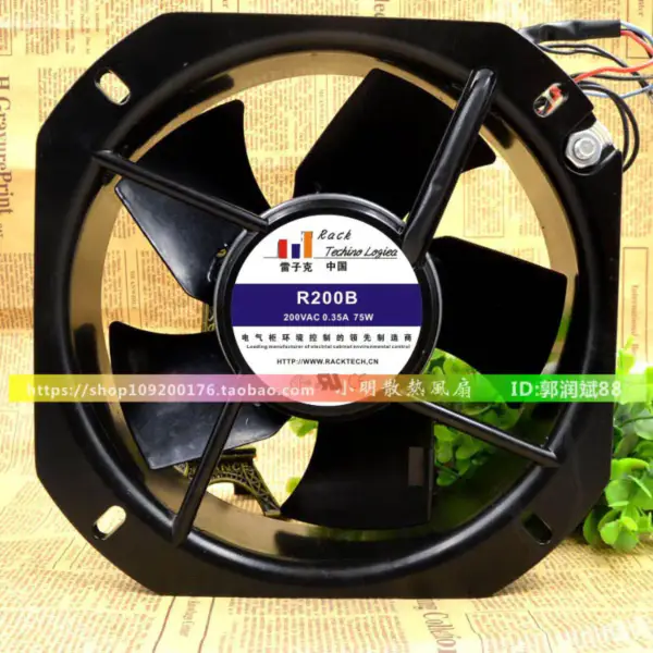 R200B 225*225*80MM 190MM Ventola AC230V 0,29A 22580
