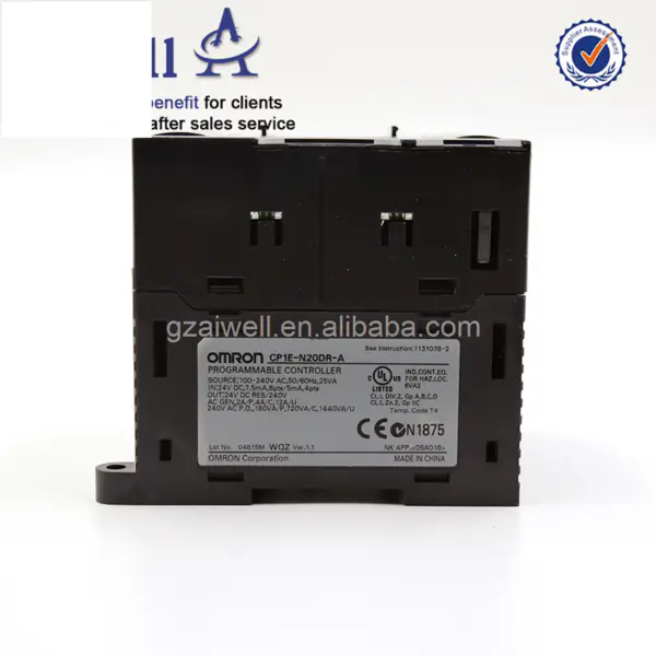 Controllore di programmazione PLC industriale Omron CP1E-N20DR-A