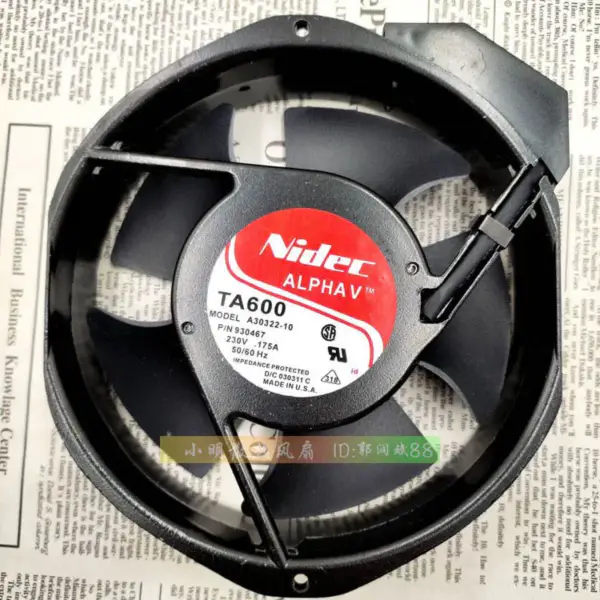 Ventilatore Nidec TA600 A30322-10 17238 17cm 230v