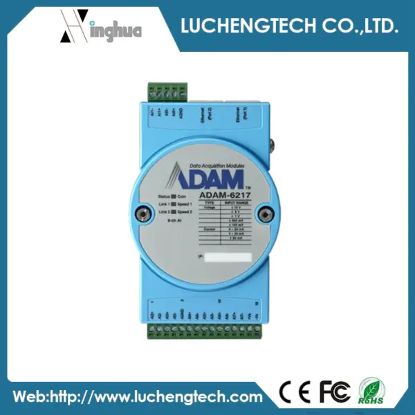 Modulo Modbus TCP di ingresso analogico isolato a 8 canali di Advantech ADAM-6217-AE