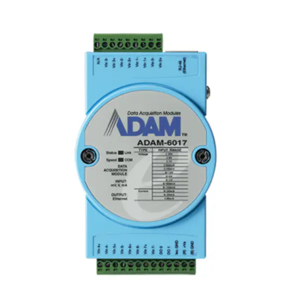 Advantech ADAM-6017-CE sostituisce ADAM-6017-D Modulo Modbus TCP a 8 canali di ingresso analogico isolato con 2 canali DO