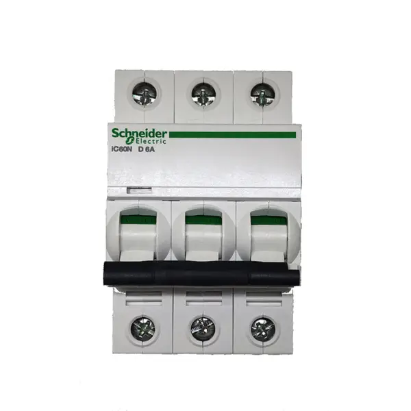 Interruttore miniaturizzato SCHNEIDER ELECTRIC IC60N 3P 6A curva D