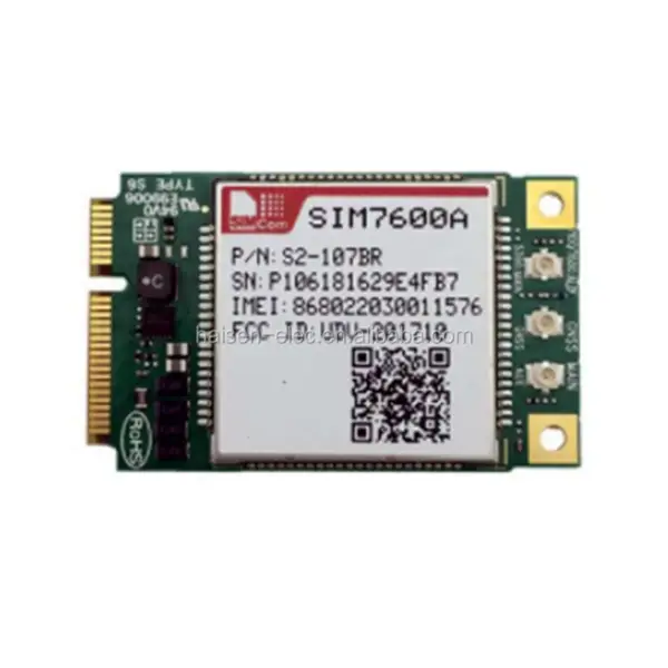 SIMCom SIM7600X-PCIE Modulo LTE CAT1 4G CAT-M&NB-IoT SIM7600E/SIM7600A/SIM7600SA/SIM7600G/SIM7600NA MINI PCIe