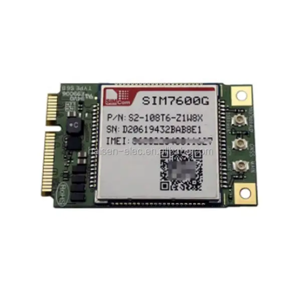 SIMCom SIM7600X-PCIE Modulo LTE CAT1 4G CAT-M&NB-IoT SIM7600E/SIM7600A/SIM7600SA/SIM7600G/SIM7600NA MINI PCIe