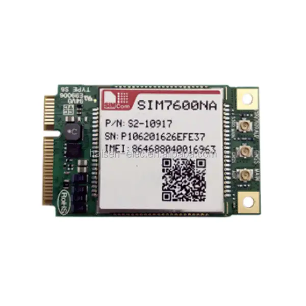 SIMCom SIM7600X-PCIE Modulo LTE CAT1 4G CAT-M&NB-IoT SIM7600E/SIM7600A/SIM7600SA/SIM7600G/SIM7600NA MINI PCIe