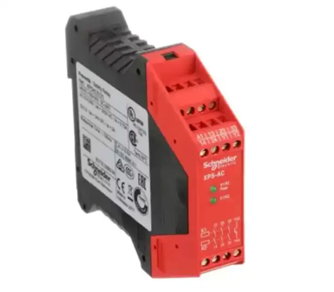 Schneider Monitoraggio 24V AC DC XPSAC5121 Relè di sicurezza per arresto di emergenza