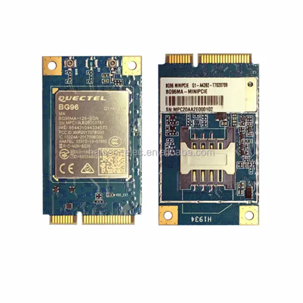 Modulo LTE Cat M1/Cat NB1/EGPRS QUECTEL con copertura globale BG96 Mini PCIe con slot per scheda SIM