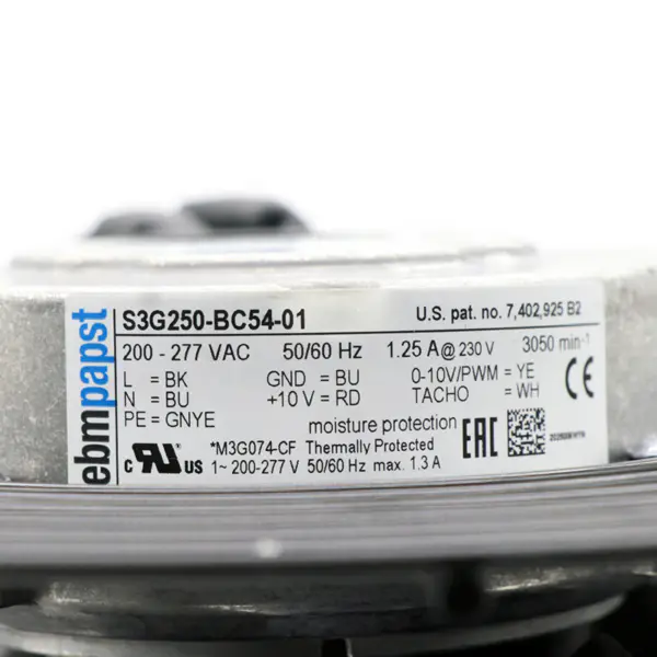 Ventilatore Ebmpapst S3G250-BC54-01