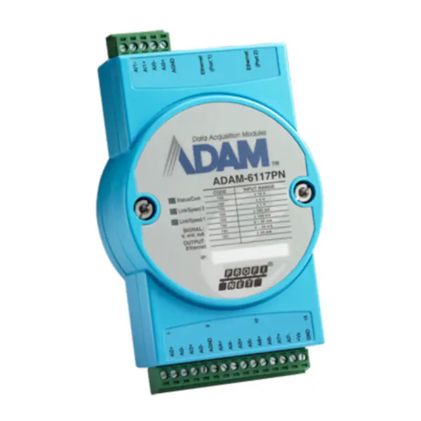 Modulo PROFINET di ingresso analogico isolato a 8 canali di Advantech ADAM-6117PN-AE