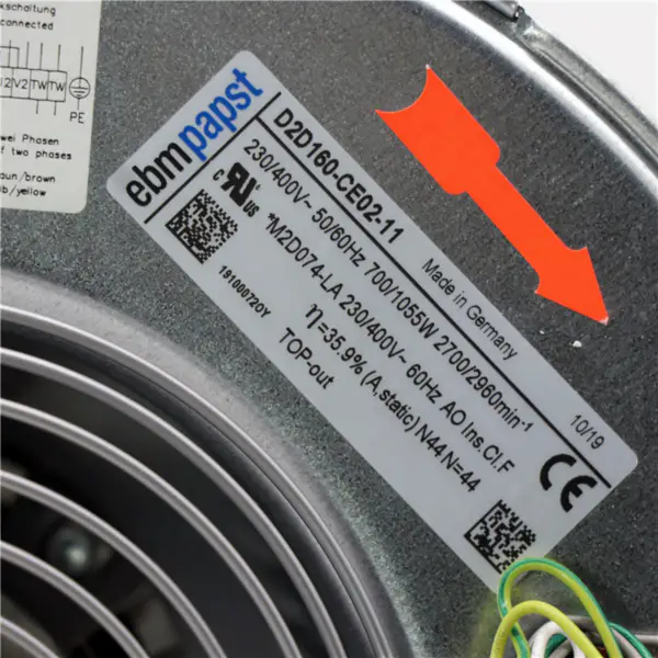 Ventilatore Ebmpapst D2D160-CE02-11