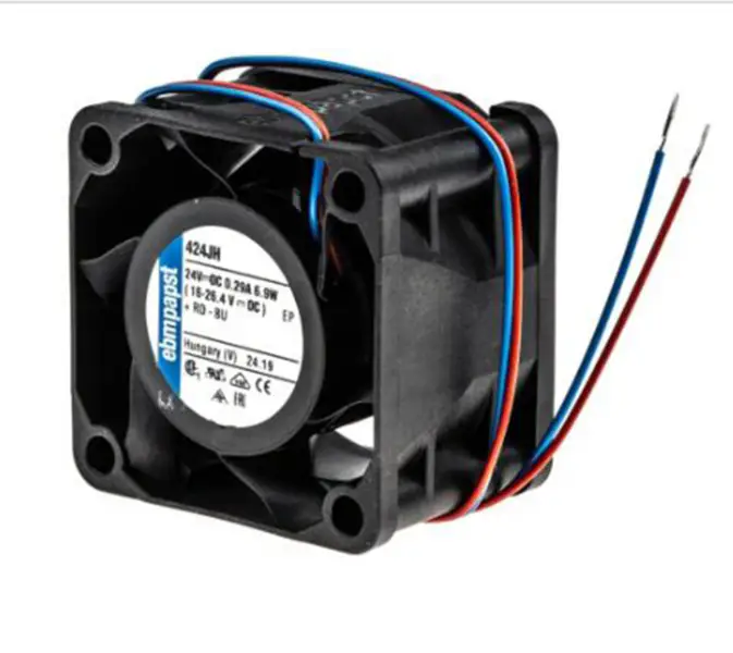 ebmpapst 424JH Axial Fan 40 x 40 x 28mm 24 V DC Air flow 38m3/h 17250rpm Inverter Cooling Fan