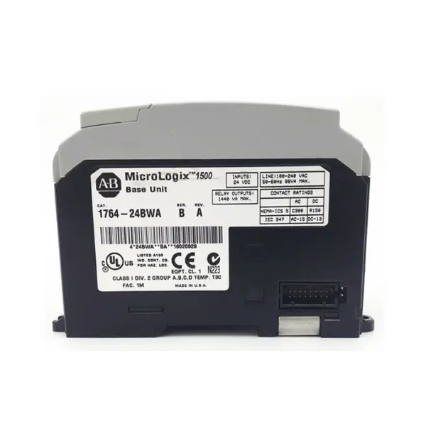 Controllo dell'automazione PLC Rockwell Micrologix Controllore Allen Bradley Micro Logix 1500 24 Ponit 1764-24BWA