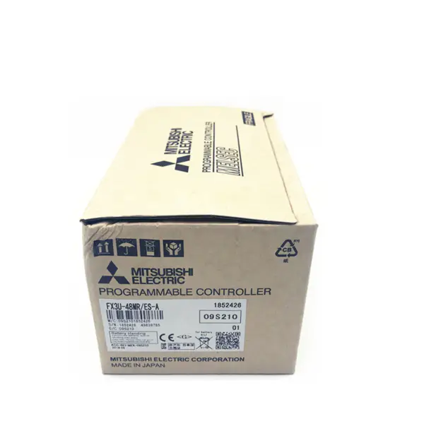 Programma di controllo Mitsubishi FX3U soffiaggio controllore PLC FX3U-48MR-ES-A FX3U-48MR/ES-A per macchina di stampaggio ad iniezione