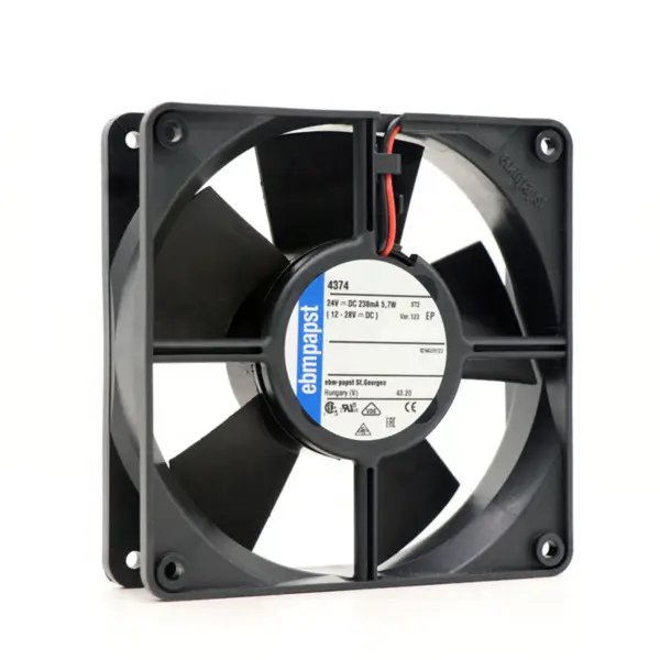 Original New Ebmpapst MULTIFAN 24VDC 12CM 4374-123 105.9CFM 3000RPM Axial Cooling Fan