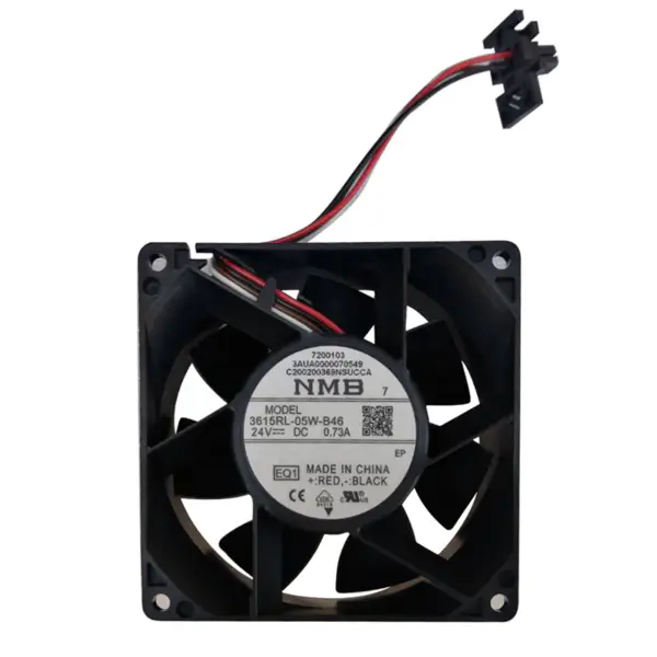 3AUA0000123670 NMB 3615RL-05W-B46 24VDC 0,73A Ventola di raffreddamento inverter ACS880 con spina originale