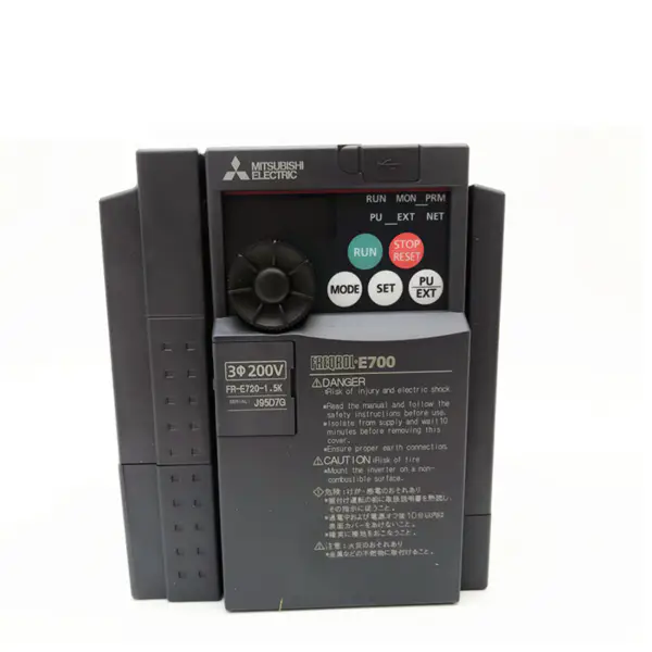 1,5 KW Mitsubishi 3 fasi AC a DC Power Frequency Inverter Serie 1.5KW FR-E720-1.5K Manuale Guangzhou