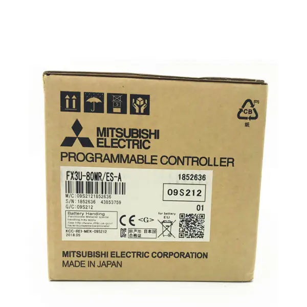 FX 3U 80M FX3U-80MR/ES-A Unità principali PLC Mitsubishi FX3U 80MR con 80 I/O