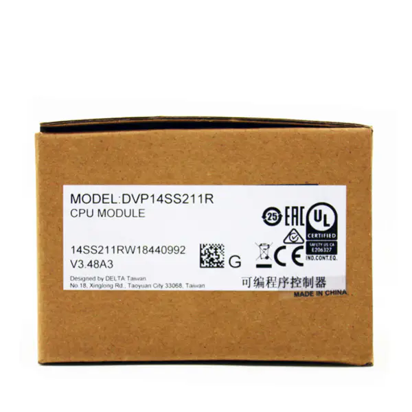 Delta DVP SS 14 SS2 14SS211R PLC 14SS2 DVP-14SS2 Modulo CPU digitale DVP14SS211R con ingresso RS232 Pacchetto industriale Ect