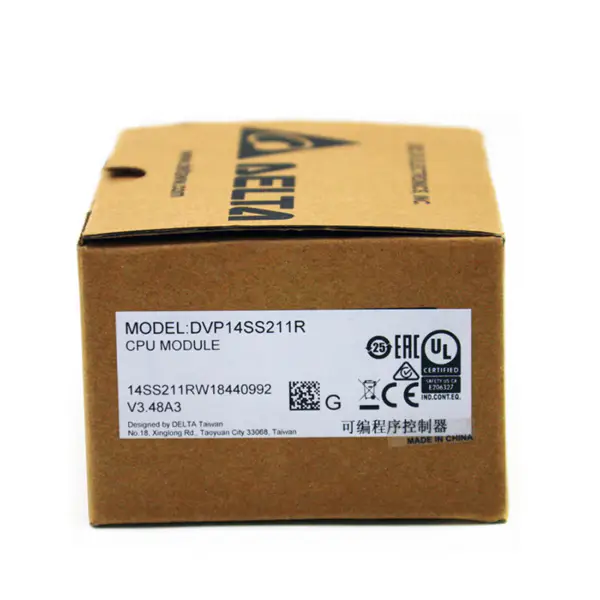 Delta DVP SS 14 SS2 14SS211R PLC 14SS2 DVP-14SS2 Modulo CPU digitale DVP14SS211R con ingresso RS232 Pacchetto industriale Ect